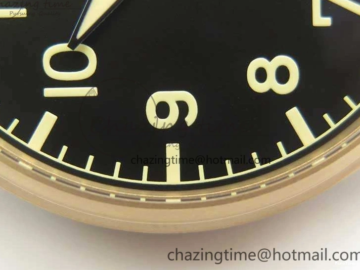 MIROTIME 0823 Big Pilot IW510301 Satin-Polished RG YLF Best Edition Black Dial On Leather Strap A Flexible 7222